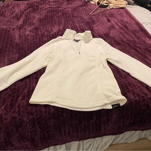 Winter White Quarter-Zip Fleece Pullover